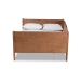 Baxton Studio Veles Mid-Century Modern Ash Walnut Finished Wood Full Size Daybed - MG0016-Walnut-Daybed-Full