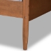 Baxton Studio Veles Mid-Century Modern Ash Walnut Finished Wood Full Size Daybed - MG0016-Walnut-Daybed-Full