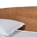 Baxton Studio Veles Mid-Century Modern Ash Walnut Finished Wood Full Size Daybed with Trundle - MG0016-Ash Walnut-Full Daybed with Trundle