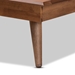 Baxton Studio Karine Mid-Century Modern Walnut Brown Finished Wood Twin Size Platform Bed - MG0004-Ash Walnut-Twin