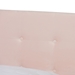 Baxton Studio Caprice Modern and Contemporary Glam Light Pink Velvet Fabric Upholstered Queen Size Panel Bed - CF9210B-Light Pink Velvet-Queen