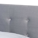 Baxton Studio Caprice Modern and Contemporary Glam Grey Velvet Fabric Upholstered Queen Size Panel Bed - CF9210B-Grey Velvet-Queen