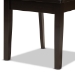 Baxton Studio Ani Modern and Contemporary Dark Brown Finished Wood 7-Piece Dining Set - Ani-Dark Brown-7PC Dining Set