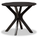 Baxton Studio Ela Modern and Contemporary Dark Brown Finished Wood 5-Piece Dining Set - Ela-Dark Brown-5PC Dining Set