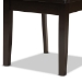 Baxton Studio Ela Modern and Contemporary Dark Brown Finished Wood 5-Piece Dining Set - Ela-Dark Brown-5PC Dining Set