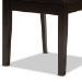Baxton Studio Ela Modern and Contemporary Dark Brown Finished Wood 7-Piece Dining Set - Ela-Dark Brown-7PC Dining Set