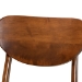 Baxton Studio Katya Mid-Century Modern Sand Fabric Upholstered and Walnut Brown Finished Wood 5-Piece Dining Set - RH378C-Sand/Walnut-5PC Dining Set