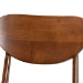 Baxton Studio Katya Mid-Century Modern Walnut Brown Finished Wood 5-Piece Dining Set - RH378C-Walnut-5PC Dining Set