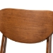 Baxton Studio Katya Mid-Century Modern Grey Fabric Upholstered and Walnut Brown Finished Wood 2-Piece Counter Stool Set - RH378P-Grey/Walnut Bent Seat-PC-2PK