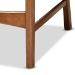 Baxton Studio Katya Mid-Century Modern Grey Fabric Upholstered and Walnut Brown Finished Wood 2-Piece Counter Stool Set - RH378P-Grey/Walnut Bent Seat-PC-2PK
