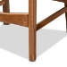 Baxton Studio Katya Mid-Century Modern Walnut Brown Finished Wood 2-Piece Counter Stool Set - RH378P-Walnut Bent Seat-PC-2PK