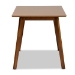 Baxton Studio Maila Mid-Century Modern Transitional Walnut Brown Finished Wood Dining Table - RH7206T-Walnut-DT