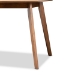 Baxton Studio Maila Mid-Century Modern Transitional Walnut Brown Finished Wood Dining Table - RH7206T-Walnut-DT