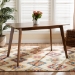 Baxton Studio Maila Mid-Century Modern Transitional Walnut Brown Finished Wood Dining Table - RH7206T-Walnut-DT