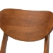 Baxton Studio Damara Mid-Century Modern Sand Fabric Upholstered and Walnut Brown Finished Wood 5-Piece Dining Set - RH367C-Sand/Walnut-5PC Dining Set