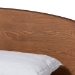 Baxton Studio Keagan Mid-Century Modern Transitional Walnut Brown Finished Wood Full Size Platform Bed - MG-2200-1-Ash Walnut-Full