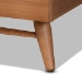 Baxton Studio Keagan Mid-Century Modern Transitional Walnut Brown Finished Wood Full Size Platform Bed - MG-2200-1-Ash Walnut-Full