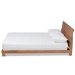 Baxton Studio Haines Modern and Contemporary Walnut Brown Finished Wood Full Size Platform Bed - MG-0050-Ash Walnut-Full