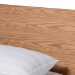 Baxton Studio Haines Modern and Contemporary Walnut Brown Finished Wood Full Size Platform Bed - MG-0050-Ash Walnut-Full