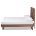 Baxton Studio Marin Modern and Contemporary Walnut Brown Finished Wood King Size Platform Bed - Marin-Ash Walnut-King