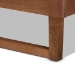 Baxton Studio Marin Modern and Contemporary Walnut Brown Finished Wood King Size Platform Bed - Marin-Ash Walnut-King