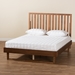 Baxton Studio Marin Modern and Contemporary Walnut Brown Finished Wood Full Size Platform Bed - Marin-Ash Walnut-Full
