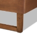 Baxton Studio Lucie Modern and Contemporary Walnut Brown Finished Wood Queen Size Platform Bed - Lucie-Ash Walnut-Queen