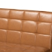 Baxton Studio Sanford Mid-Century Modern Tan Faux Leather Upholstered and Walnut Brown Finished Wood 4-Piece Dining Nook Set - BBT8051.11-Tan/Walnut-4PC Dining Nook Set