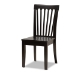 Baxton Studio Erion Modern and Contemporary Dark Brown Finished Wood 5-Piece Dining Set - Erion-Dark Brown-5PC Dining Set