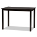 Baxton Studio Erion Modern and Contemporary Dark Brown Finished Wood 5-Piece Dining Set - Erion-Dark Brown-5PC Dining Set