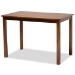 Baxton Studio Erion Modern and Contemporary Walnut Brown Finished Wood 5-Piece Dining Set - Erion-Walnut-5PC Dining Set