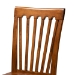 Baxton Studio Erion Modern and Contemporary Walnut Brown Finished Wood 5-Piece Dining Set - Erion-Walnut-5PC Dining Set