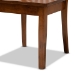 Baxton Studio Erion Modern and Contemporary Walnut Brown Finished Wood 5-Piece Dining Set - Erion-Walnut-5PC Dining Set