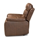 Baxton Studio Beasely Modern and Contemporary Distressed Brown Faux Leather Upholstered Recliner - RR5227-Dark Brown-Recliner