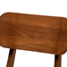 Baxton Studio Euclid Mid-Century Modern Sand Fabric Upholstered and Walnut Brown Finished Wood 2-Piece Dining Chair Set - RH369C-Sand/Walnut Flat Seat-DC-2PK