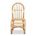 Baxton Studio Athena Modern and Contemporary Natural Finished Rattan Dining Chair - Athena-Natural-DC
