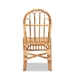 Baxton Studio Athena Modern and Contemporary Natural Finished Rattan Dining Chair - Athena-Natural-DC