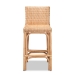 bali & pari Athena Modern and Contemporary Natural Finished Rattan Counter Stool - Athena-Natural-CS