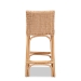 bali & pari Athena Modern and Contemporary Natural Finished Rattan Counter Stool - Athena-Natural-CS