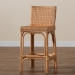 bali & pari Athena Modern and Contemporary Natural Finished Rattan Counter Stool - Athena-Natural-CS