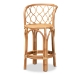 Baxton Studio Diana Modern and Contemporary Natural Finished Rattan Counter Stool