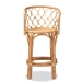 bali & pari Diana Modern and Contemporary Natural Finished Rattan Counter Stool - Diana-Natural-CS