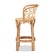 bali & pari Diana Modern and Contemporary Natural Finished Rattan Counter Stool - Diana-Natural-CS