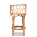 bali & pari Diana Modern and Contemporary Natural Finished Rattan Counter Stool - Diana-Natural-CS