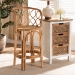 bali & pari Diana Modern and Contemporary Natural Finished Rattan Counter Stool - Diana-Natural-CS