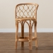 bali & pari Diana Modern and Contemporary Natural Finished Rattan Counter Stool - Diana-Natural-CS