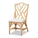Baxton Studio Sonia Modern and Contemporary Natural Finished Rattan Chair