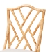 bali & pari Sonia Modern and Contemporary Natural Finished Rattan Dining Chair - Sonia-Natural-DC No Arm