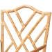 bali & pari Delta Modern and Contemporary Natural Finished Rattan Dining Chair - Delta-Natural-DC