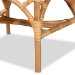 bali & pari Delta Modern and Contemporary Natural Finished Rattan Dining Chair - Delta-Natural-DC